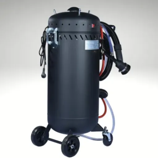 Test BPAC Sableuse Portative 106 L : une machine sérieuse, mais pas pour les petits compresseurs
