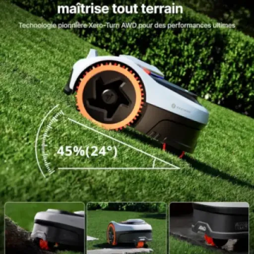 Avis Segway Navimow i205 AWD + Garage S : le robot tondeuse tout‑terrain pour petits jardins compliqués