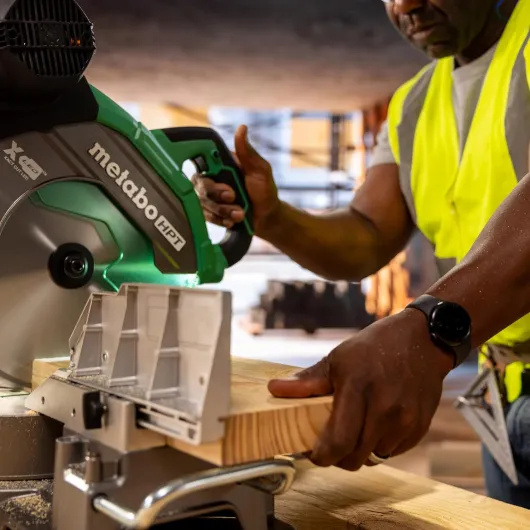 Metabo HPT Scie à onglets coulissante de 30,5 cm, double biseau, ligne d'ombre Xact Cut C12RSH3