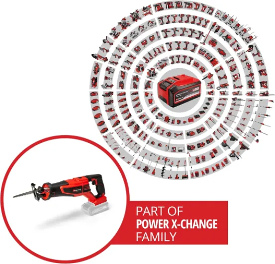 Professional Scie sabre sans fil TP-AP 18/28 Li BL-Solo Power X-Change (18V, Moteur sans charbon, poignée principale orientable, fonction anti-vibration) Livré sans Batterie ni Chargeur Solo: Sans Batterie ni Chargeur