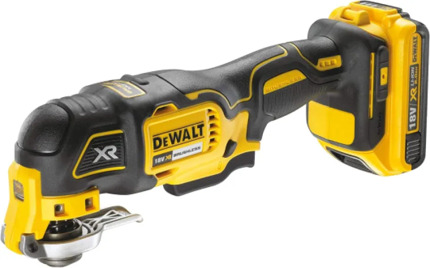 Multi-Cutter Brushless - XR 18V - DCS355D2-QW - Multi-Cutter sans Fil en Coffret avec 2 Batteries, Chargeur et 32 Accessoires - Outil Idéal pour Découpe et Ponçage - 20000 orb/min Argenté Unique