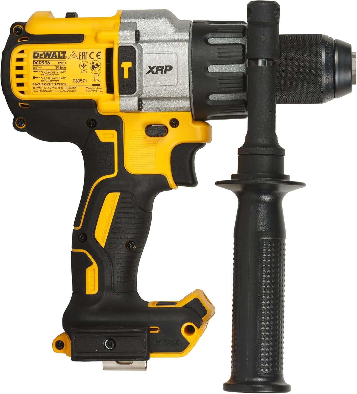 Perceuse visseuse percussion Premium XRP 18V - sans batterie ni chargeur - coffret TSTAK DEWDCD996NT Jaune/Noir Pistol grip drill