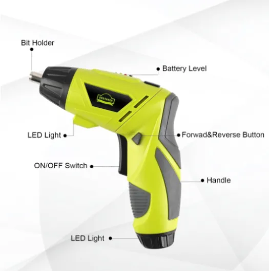 Visseuse Sans Fil,DEWINNER Visseuse Devisseuse sans Fil 1300mAh 3.6V avec 45 accessoires,Adaptateur de charge avec câble USB et boîte de rangement