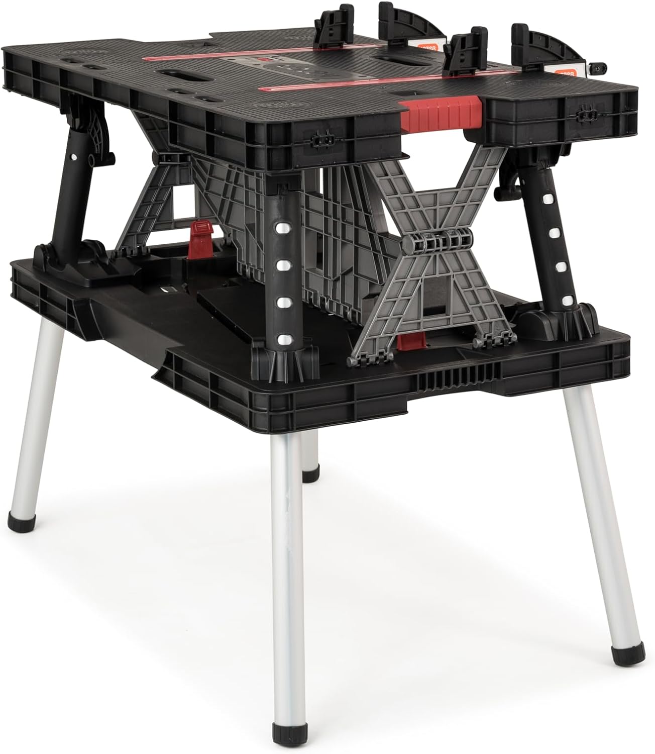 Etabli Pliant, Noir, 85 x 55 x 11,2 cm, Plastique