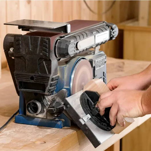 Ponceuse à bande et à disque BTS900 - meuleuse - 370W - 2850 min-1 - plateau de ponçage Ø150mm - 3 bandes et 3 disques inclus Unique