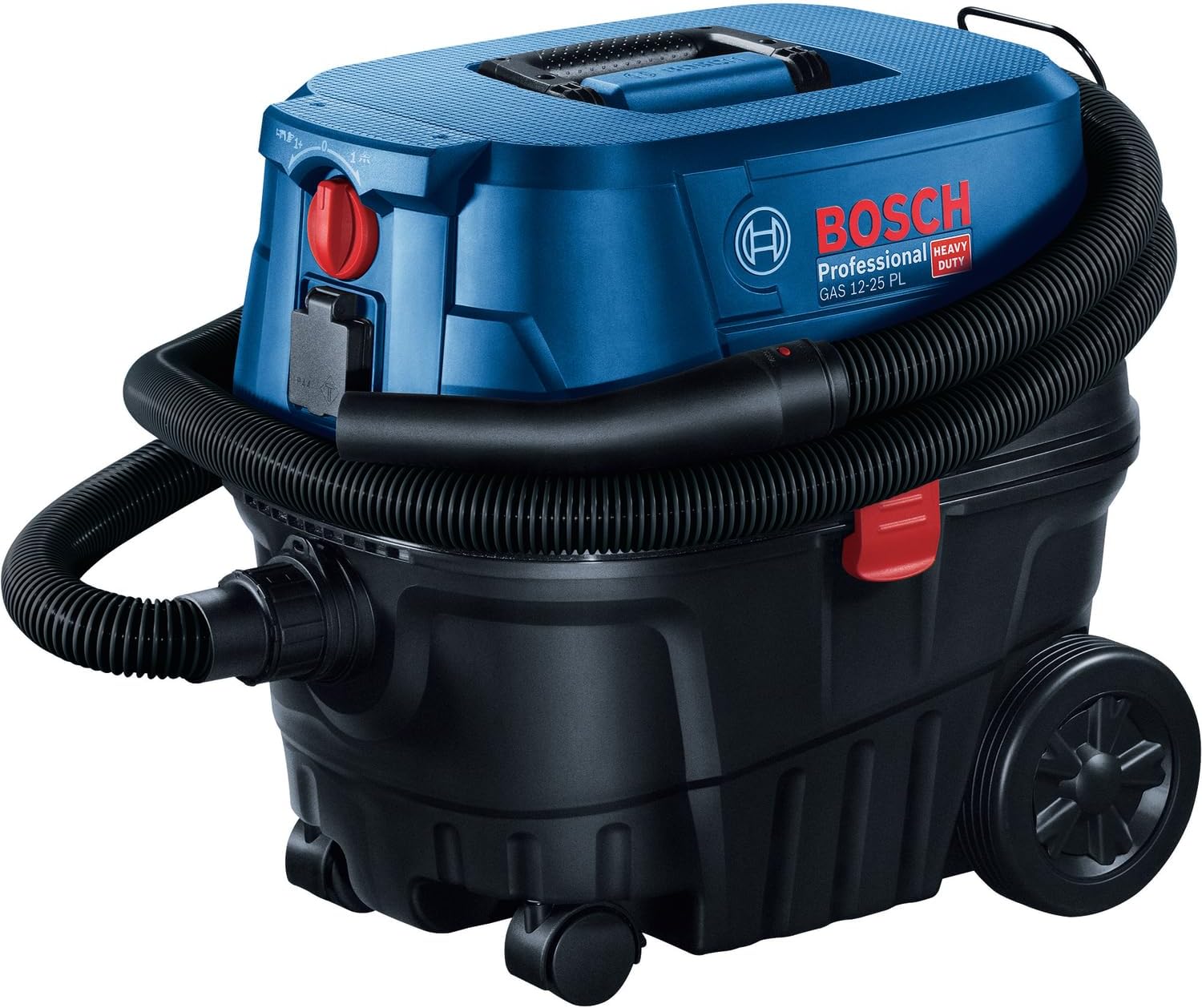 Aspirateur pour Solides et liquides Gas 12-25 PL (Moteur 1 250 W, débit d'air de 65 l/s, dépression de 200 mbar, y Compris Filtre HEPA, suceur Droit) Unique