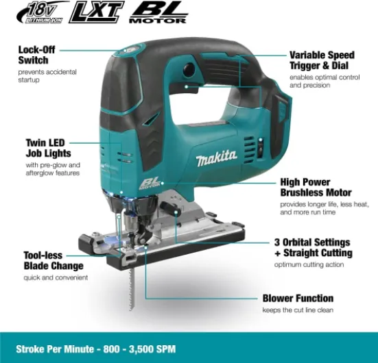Scie sauteuse 18 V (Machine nue) MAKITA - DJV182Z ohne Akku Sans chargeur Unique