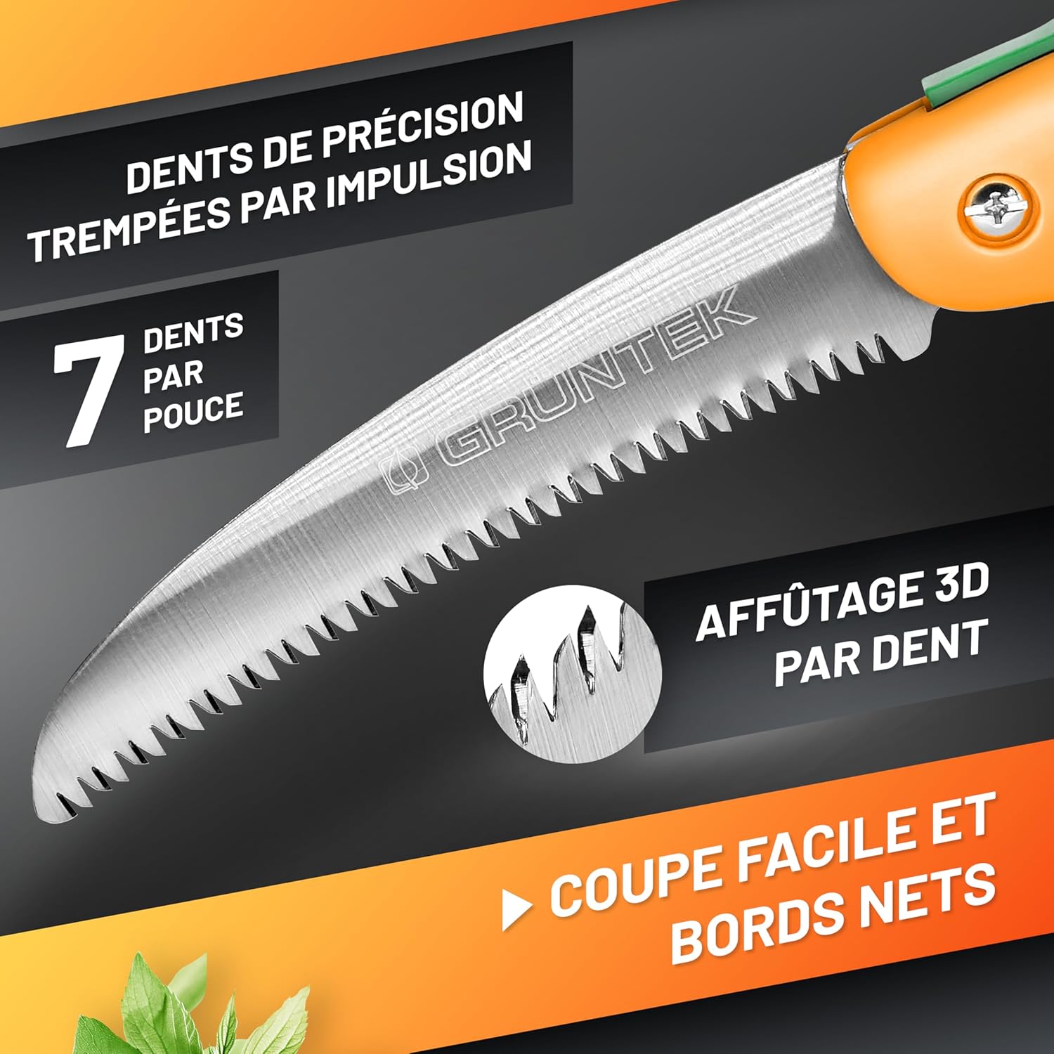 Scie Pliante 180mm - Scie d'élagage avec Lame Japonaise - Scie a main a bois Égoine - Outils de Jardinage Professionnel pour Jardin, Bushcraft et Coupe de Branches Pliante 180mm Vert