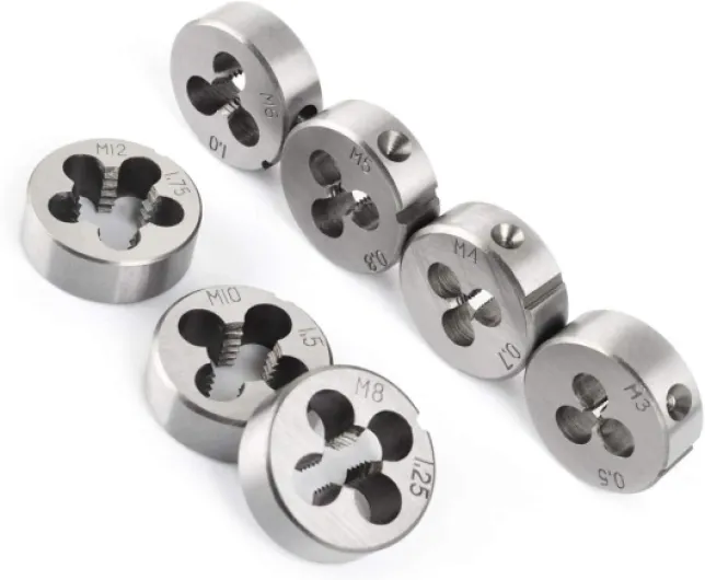 Gunpla Lot de 32 Tarauds et Filières Métriques en Alliage de Tungstène Robuste avec Etui de Rangement en Métal Bleu