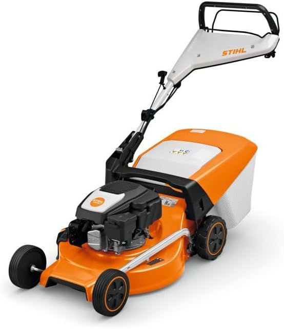STIHL Tondeuse à Gazons RM 253 T - Moteur Économique, Largeur de Coupe 51 cm, Tractée, 55 L, 7 Niveaux de Hauteur de Coupe