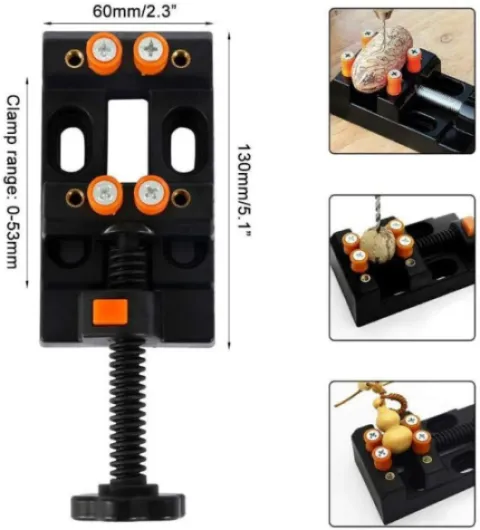 Mini perceuse universelle étau de table pour bijoux, noyer, réparation de montres nucléaires, bricolage, sculpture, sculpture Plastique ABS