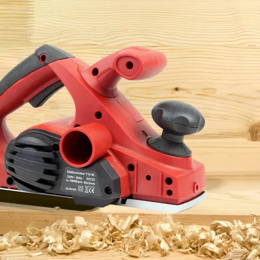 Rabot électrique 710W Largeur de rabotage 82mm Profondeur de coupe 3mm Rabot à bois Softgrip