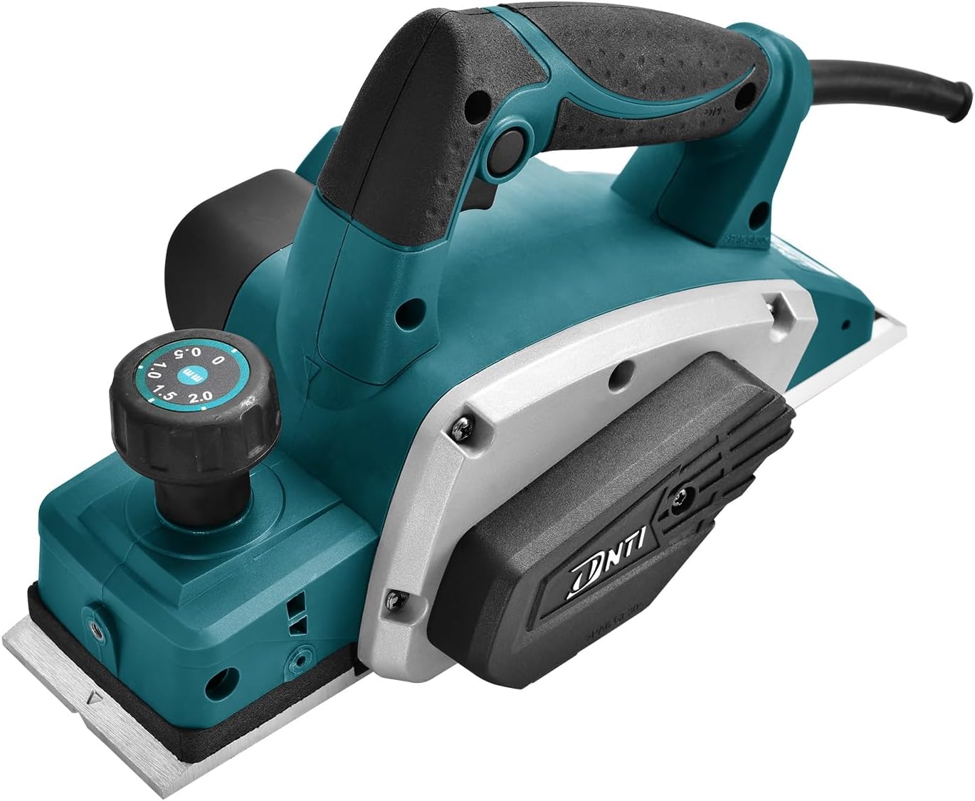 DNTI Rabot électrique 620 W, largeur de rabot 82 mm, raboteuse bois 16000 tr/min, raboteuse electrique profondeur de rabotage 2 mm, 230 V Idéal pour le bricolage et le travail du bois 58215B