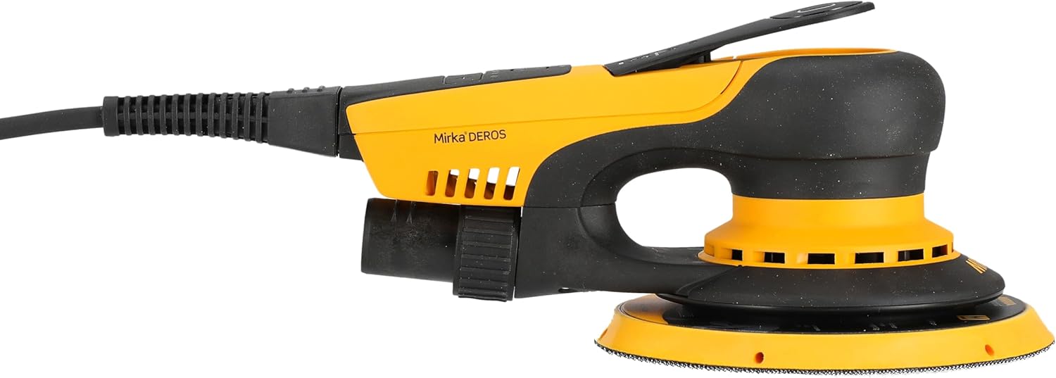 Mirka DEROS II 5650 Ponceuse excentrique avec aspiration pour papier abrasif Ø 125 & 150mm / Course de 5,0mm Machine pour poncer sans poussière le bois, les cloisons sèches & le métal Mirka DEROS II 5650 Exzenter-Schleifer