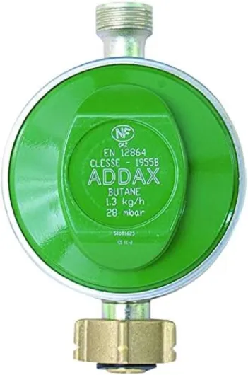 COMAP Détendeur gaz butane à sécurité fileté - NF 28 mbar - 1,3 kg/h - Bouteille butane 13 kg - S650149