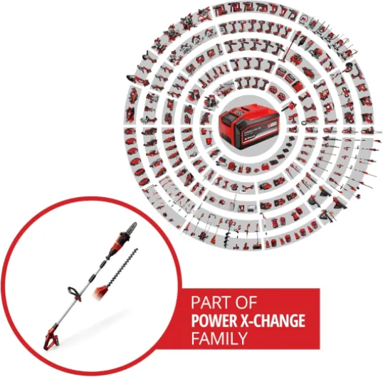 Outil Multifonctions 2en1 sans Fil GE-HC 18 Li T Kit Power X-Change (18 V, ébrancheur : 200 mm, Taille-Haies : 400 mm) Livré avec Batterie 3,0Ah et Chargeur Kit: Batterie 3,0Ah + Chargeur