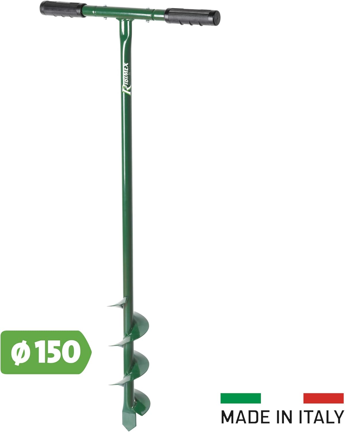 Ribiland 05496 Tarière Manuelle avec Fraise Vert 150 mm