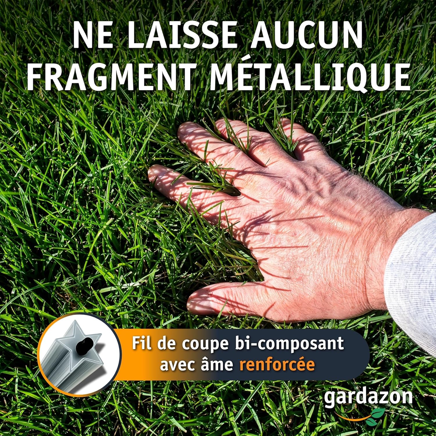 Fil de débroussailleuse 2mm renforce 100m (en étoile) - Attention - Extrêmement Tranchant - Fil Coupe Bordure - Fil pour Rotofil - Bobine de Fil debroussailleuse incassable 100 m 2,0 mm