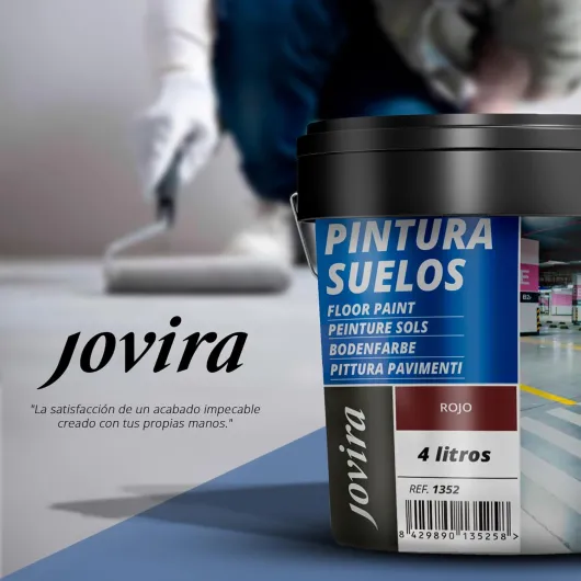 Peinture Sols, Garages, Terrains de Sport, Sols en Béton, Asphalte et Ciment - Protège et décore les surfaces, aspect mat - (4 Litres, Rouge) 4 l (Lot de 1) Rouge