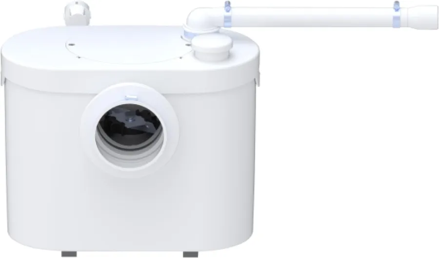 Sanibroyeur Silencieux (46 dB) Up - Broyeur WC à Placer Derrière un WC - Installation Discrète - Maintenance Facilitée - 33,9 x 22,2 x 29 cm - 400W - Made in France