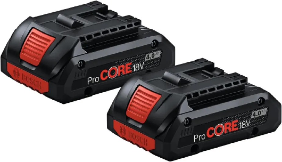 18V System Starter-Set batteries : 2 batteries ProCORE18V 4.0Ah + chargeur rapide GAL 18V-40 2 x 4,0 Ah + GAL 18 V-40
