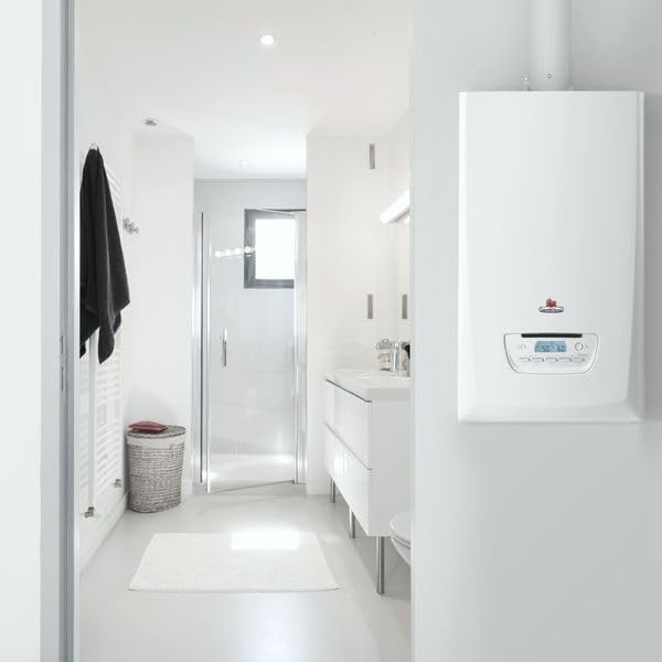 Saunier Duval ThemaPlus Condens F25 - Chaudière Gaz Murale à Condensation - Chauffage + ECS - A+++ - Incl - Dossier+Ventouse+Thermostat Excontrol E7