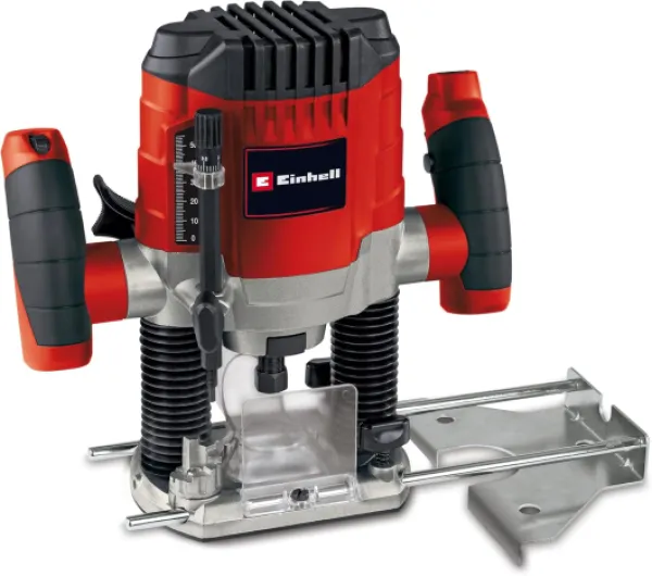 Défonceuse TC-RO 1155 Kit (1 100 W, Ø 6 et 8 mm, réglage de la vitesse de rotation, butée parallèle, adaptateur pour aspirateur, accessoires et fraises diverses inclus) Avec accessoires