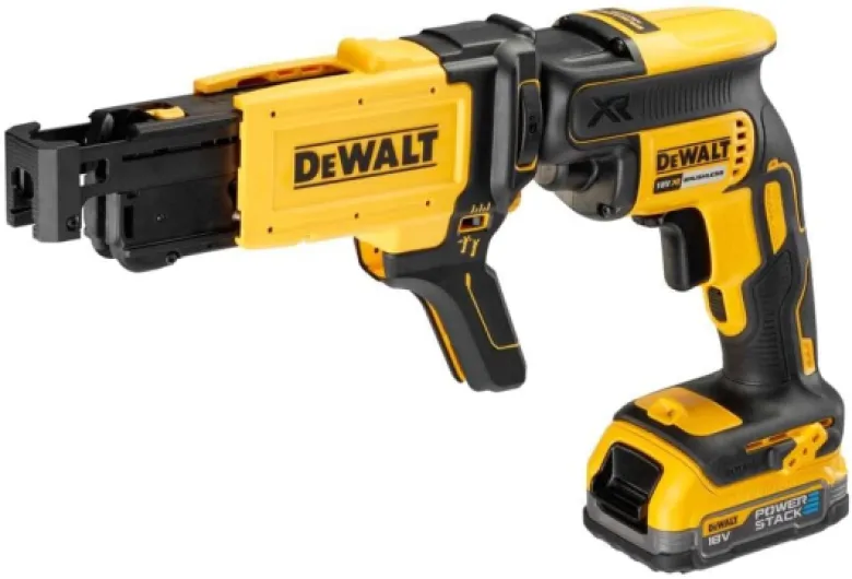 DEWALT - Visseuse Plaques de Plâtre Brushless 18V XR 5.0Ah Li-Ion - DCF620P2K-QW - Tournevis Électrique sans Fil avec 2 Batteries et Chargeur - Vitesse à Vide 0-4400tr/min - 435W 2 batteries 5 Ah, chargeur, coffret TSTAK Unique