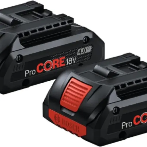 Test Bosch Professional 18V Starter-Set (2x ProCORE18V 4.0Ah + GAL 18V-40) : le kit pour être tranquille sur chantier