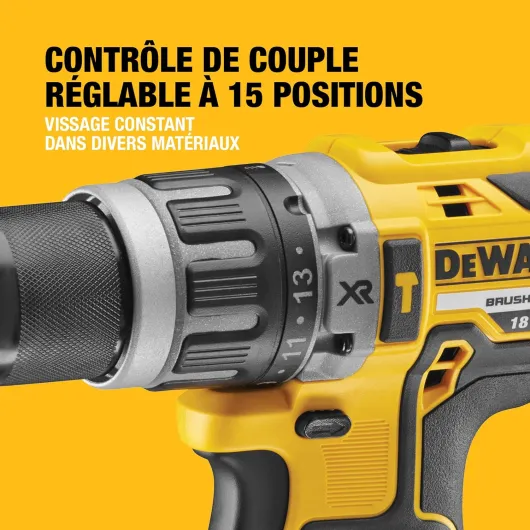 Perceuse Visseuse à Percussion Brushless XR 18V, avec 1x coffret TSTAK, 1x chargeur et 2x batteries 5Ah, DCD796P2-QW 2 batteries 18V 5 Ah Unique