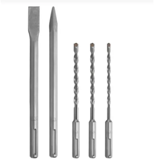 Marteau perforateur burineur 1050W SDS MAX 9 joules 3750 coups/min Burins et Forets inclus Mallette