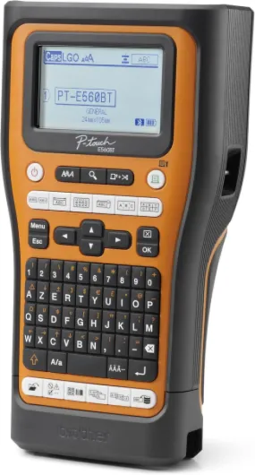 PT-E560BTVP imprimante pour étiquettes Transfert Thermique 180 x 180 DPI 20 mm/Sec avec Fil &sans Fil HSE/TZe Bluetooth AZERTY Rubans jusqu'à 24 mm + Bluetooth + mallette