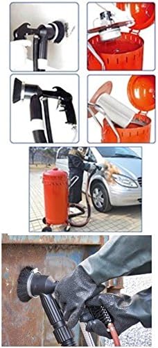 Combiné Sableuse Aérogommeuse Aspirateur mobile 106L intérieur/extérieur + Sac 25kgs d'Abrasif Garnet Mesh 200A+