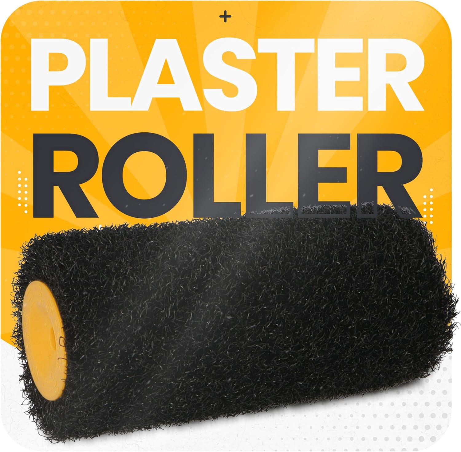 Instalguru Rouleau Pour Mastic 18 cm 8 mm Pour Application Enduit Lissage Mur Plafond Enduit En Spray Outil De Rénovation Intérieure Remplacement Accessoire 80 mm x 180 mm