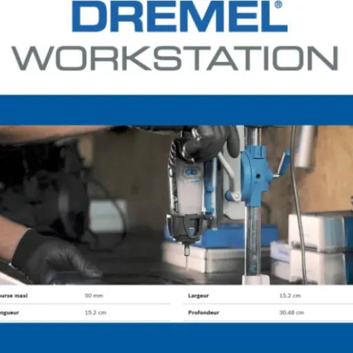 Test Dremel 220 Workstation : le support qui transforme (un peu) ta Dremel en mini perceuse à colonne