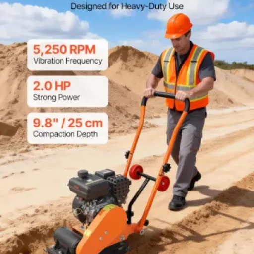 Test VEVOR Plaque Vibrante Thermique 8 kN : le compacteur d’appoint qui fait le job sans vider le compte en banque
