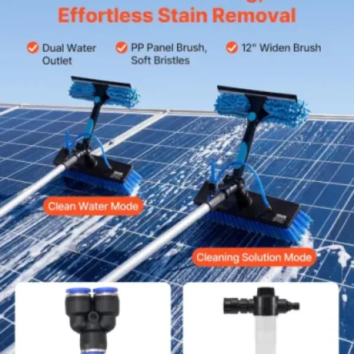 Test VEVOR Kit Nettoyage Panneaux Solaires 10 m : pratique pour le toit, mais pas pour tout le monde