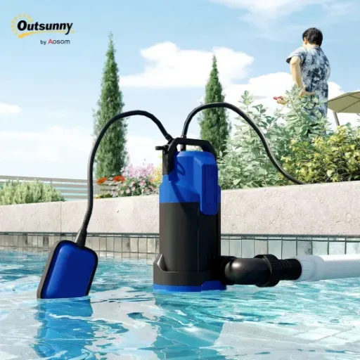 Test Outsunny Pompe eaux chargées 20000 L/h : la pompe qui vide vraiment sans se prendre la tête