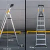 Test DRABEST Échelle Série Pro 7 marches : l’escabeau costaud et rassurant pour les travaux à la maison