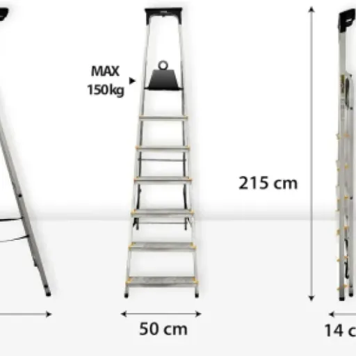 Test Escabeau Aluminium DRABEST 7 marches : léger, haut, mais pas parfait