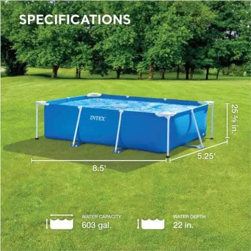Test Intex Piscine Metal Frame Junior 2,60 x 1,60 : la petite rectangulaire qui fait le job pour les enfants