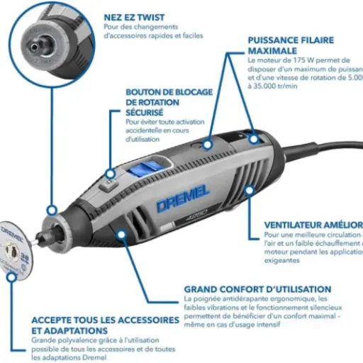 Test Dremel 4250 : l’outil rotatif costaud pour le bricolage précis à la maison