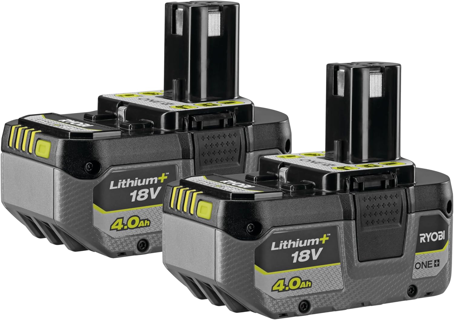 RY18LMX40C-240 Tondeuse à Gazon 18V One+ Brushless 40 cm – Jardins Jusqu’à 600 m², Réglage Centralisé 7 Positions, Mulching & Ramassage, 2 Batteries 4,0 Ah + Chargeur Tondeuse Ø 37 cm 2 x 4Ah