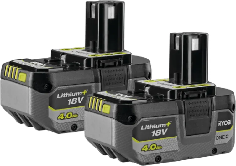 RY18LMX40C-240 Tondeuse à Gazon 18V One+ Brushless 40 cm – Jardins Jusqu’à 600 m², Réglage Centralisé 7 Positions, Mulching & Ramassage, 2 Batteries 4,0 Ah + Chargeur Tondeuse Ø 37 cm 2 x 4Ah
