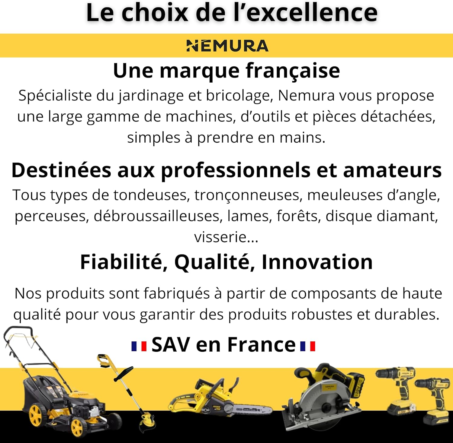 Guide de 35 cm et Lot de 3 Chaînes de tronçonneuse - Compatible avec Stihl MS170, MS171, MS180, MS181-50 Maillons Entraîneurs - Pas 3/8 LP - Jauge 1,1 mm - Pièce Détachée - Marque Française Guide 35 cm + 3 Chaînes 50