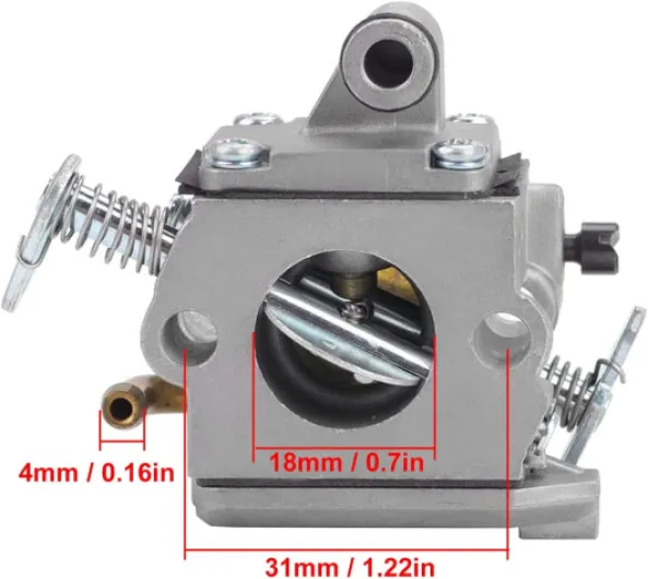 ZAMDOE Carburateur MS170 pour Stihl 017 018 MS180 MS170 MS170C MS180C MS 180 MS 170 tronçonneuse, remplace pour ZAMA C1Q-S57A C1Q-S57B 1130 120 0603