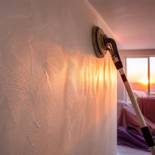 La ponceuse girafe : l’alliée précise pour murs et plafonds en rénovation