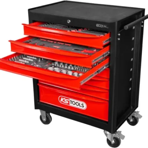 Test KS TOOLS Servante Ecoline 7 tiroirs (215 outils) : le chariot bien foutu mais pas parfait